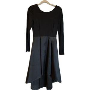 Anthropologie Hutch Womens 4 Black Cutout High-Low Formal Dress Whimsigoth Vamp